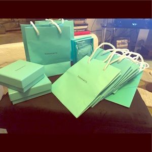 Authentic Tiffany & Co Bags and Boxes